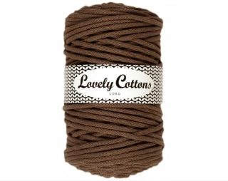 Bavlněná šňůra Lovely Cottons 5mm - Kávová