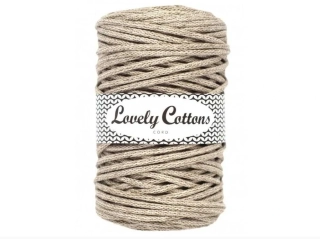 Bavlněná šňůra Lovely Cottons 5mm - Latte