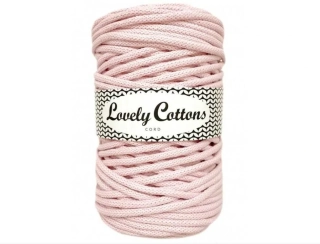 Bavlněná šňůra Lovely Cottons 5mm - Baby pink