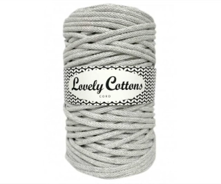 Bavlněná šňůra Lovely Cottons 5mm - Šedá světlá 