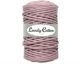 Bavlněná šňůra Lovely Cottons 5mm - Šeříková,lila