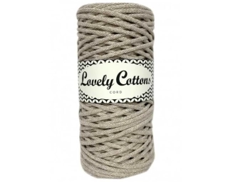 Bavlněná šňůra Lovely Cottons 3mm - Cappuccino