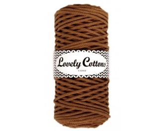 Bavlněná šňůra Lovely Cottons 3mm - Karamelová 