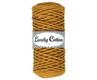 Bavlněná šňůra Lovely Cottons 3mm - Mustard