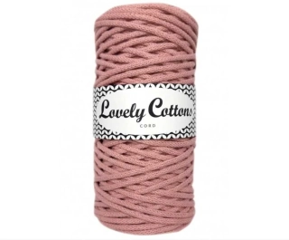 Bavlněná šňůra Lovely Cottons 3mm - Pudrová