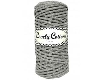 Bavlněná šňůra Lovely Cottons 3mm - Šedá