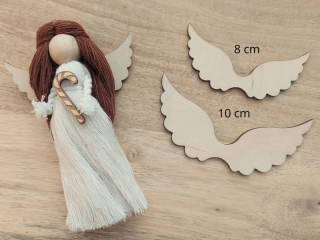  Křídla pro macramé anděla, 8 a 10 cm