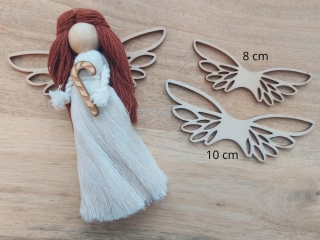  Křídla pro macramé anděla, 8 a 10 cm