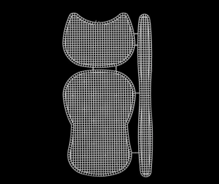 Plastová kanava / mřížka na minikabelku