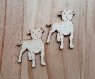 Dřevěný staford - 4 x 2,7cm