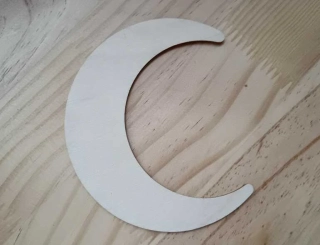 Dřevěný měsíc - průměr 12 cm