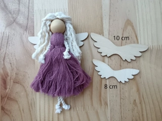  Křídla pro macramé anděla, 8 a 10 cm