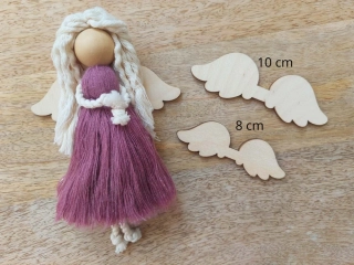  Křídla pro macramé anděla, 8 a 10 cm