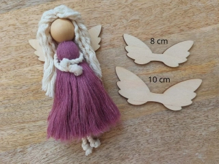  Křídla pro macramé anděla, 8 a 10 cm