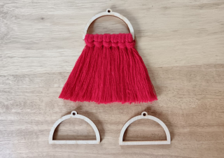 Základ pro macramé náušnice - 2,5 x 4 cm