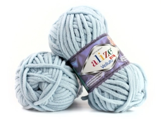 Alize Velluto 416 - Světle modrošedá