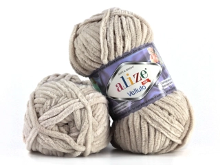 Alize Velluto 599 - Bílá káva