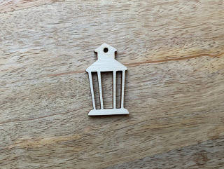 Dřevěná lucerna, 3,5 cm