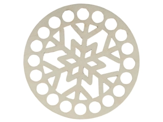  Podtácek k obháčkování – 10 cm – vločka 2