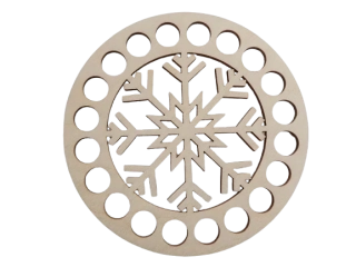 Podtácek k obháčkování – 10 cm – vločka 4