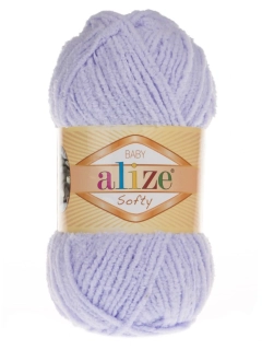 Plyšová příze Alize Softy - lila 146