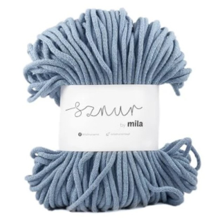 Bavlněná šňůra MILA 5mm - jeansová jasná