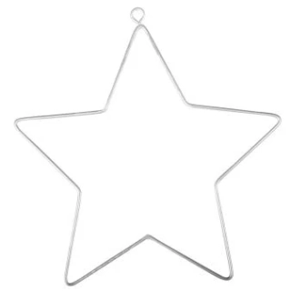 Konstrukce hvězdička, 3 kusy v balení - 8 cm