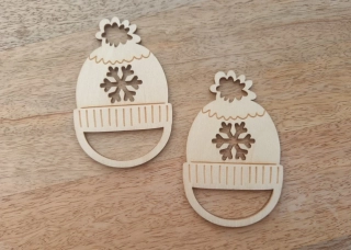 Dřevěná čepice č.2, výška 7 cm 