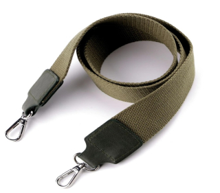 Textilní popruh - béžovo zelený - 113 cm