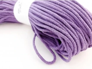 Bavlněná šňůra BERRY 3mm - fialková