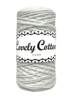 Polyesterová šňůra Lovely Cottons 5mm - Bílá