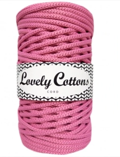 Polyesterová šňůra Lovely Cottons 5mm - Růžová