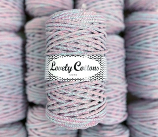 Bavlněná šňůra Lovely Cottons 5mm - Pastelová
