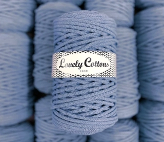 Bavlněná šňůra Lovely Cottons 5mm - Denim světlá