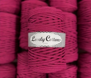 Bavlněná šňůra Lovely Cottons 5mm - Růžová tmavá