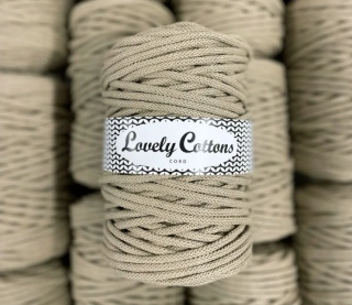 Bavlněná šňůra Lovely Cottons 5mm - lněná