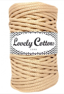 Polyesterová šňůra Lovely Cottons 5mm - Písková