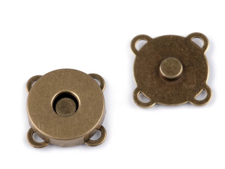 Magnetické zapínání - 14 mm - staromosaz