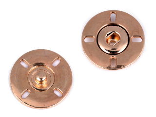 Designové patentky Ø25 mm - růžové zlato