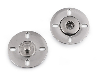 Designové patentky Ø25 mm - nikl
