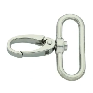 Kovová karabinka - PREMIUM - 51 x 40 mm - staromosaz