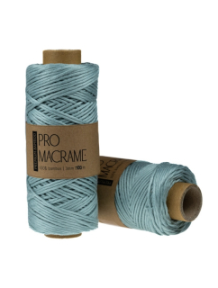Bambusová šňůra Pro Macramé – PREMIUM BAMBOO 3mm - aquamarine