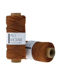 Bavlněná šňůra ProMacramé – PREMIUM COTTON 3mm / 3PLY – terracotta