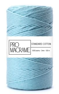 bavlněná šňůra ProMacrame – STANDARD cotton 3mm - mátová