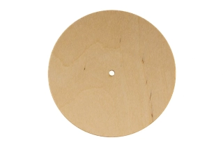 Víko na košík s dírou na knopku – 13 cm, odstín bříza