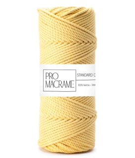 Bavlněná šňůra ProMacramé – STANDARD COTTON 3mm / 3PLY – banánová