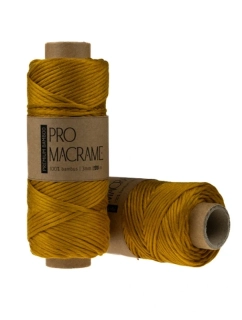 Bambusová šňůra Pro Macramé – PREMIUM BAMBOO 3mm - amber