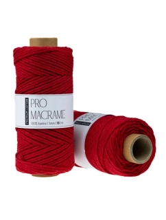 Bavlněná šňůra Pro Macramé – PREMIUM COTTON 3mm - chilli