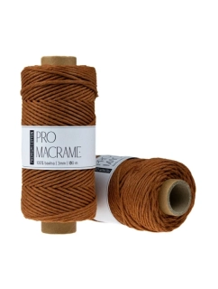 Bavlněná šňůra Pro Macramé – PREMIUM COTTON 3mm - terracotta