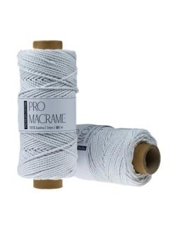 Bavlněná šňůra ProMacramé – PREMIUM COTTON 3mm / 3PLY – pure white
